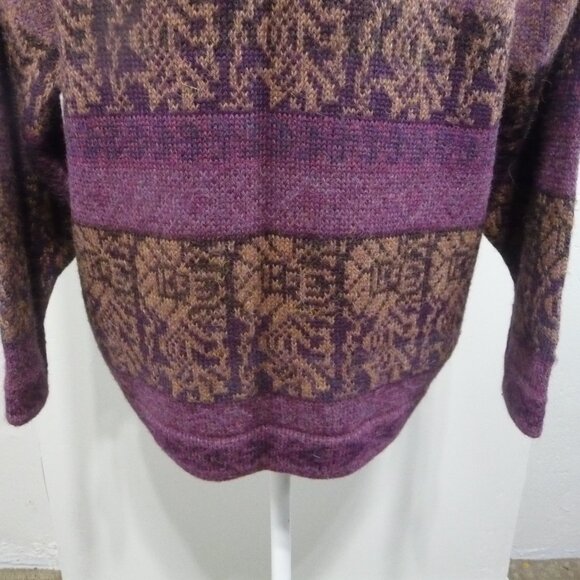 PERUVIAN 100% ALPACA CARDIGAN SIZE SMALL - Picture 4 of 7